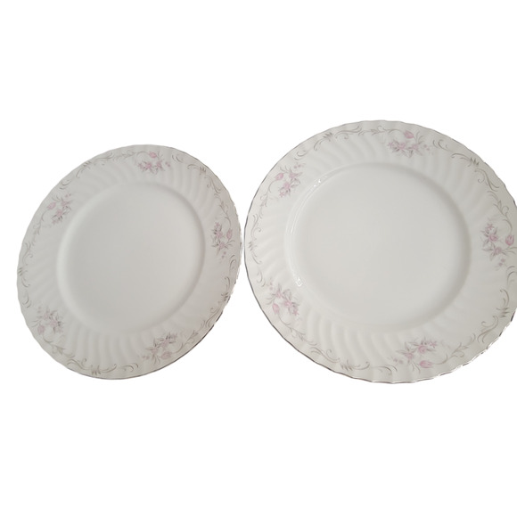 Gold Standard Dinner Plates Quality Porcelain China Made in Japan MCM Set of 2 - Picture 1 of 9